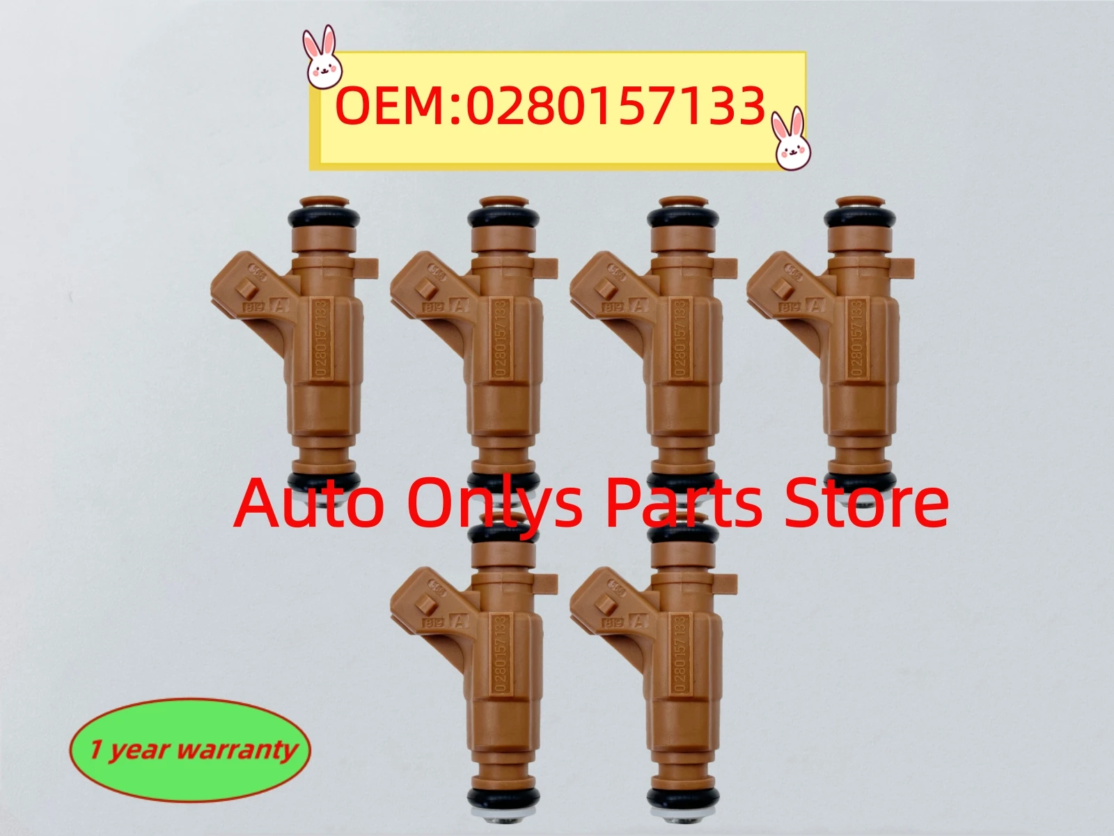 

6pcs New 0280157133 High quality Fuel injectors For Chevrolet car accessories