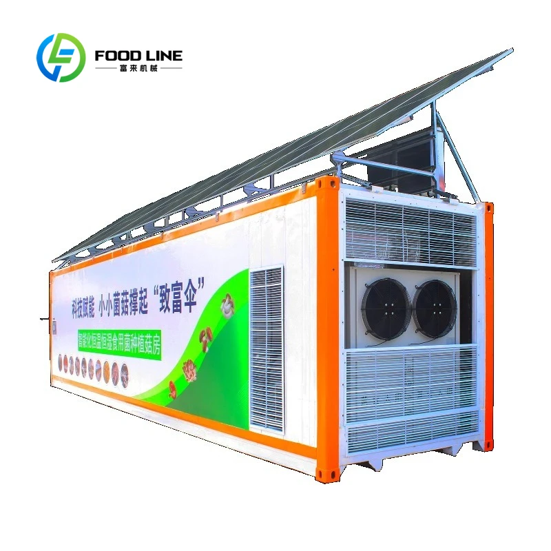 Customized Large Intelligent Remote Stainless Steel Mushroom Cultivation Room with Environmental Monitoring