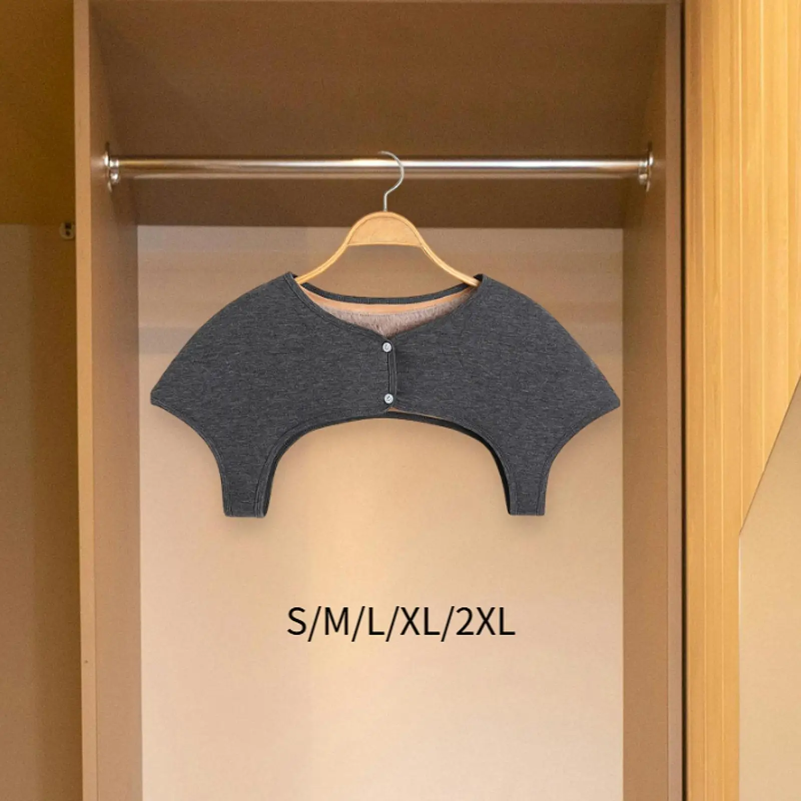 قطعة واحدة من أدفأ الكتف الحراري للشتاء، لفافة تدفئة الكتف، ياقة مزيفة، حماية لفافة الكتف الدافئة للنساء والرجال والفتيات المسنات #1