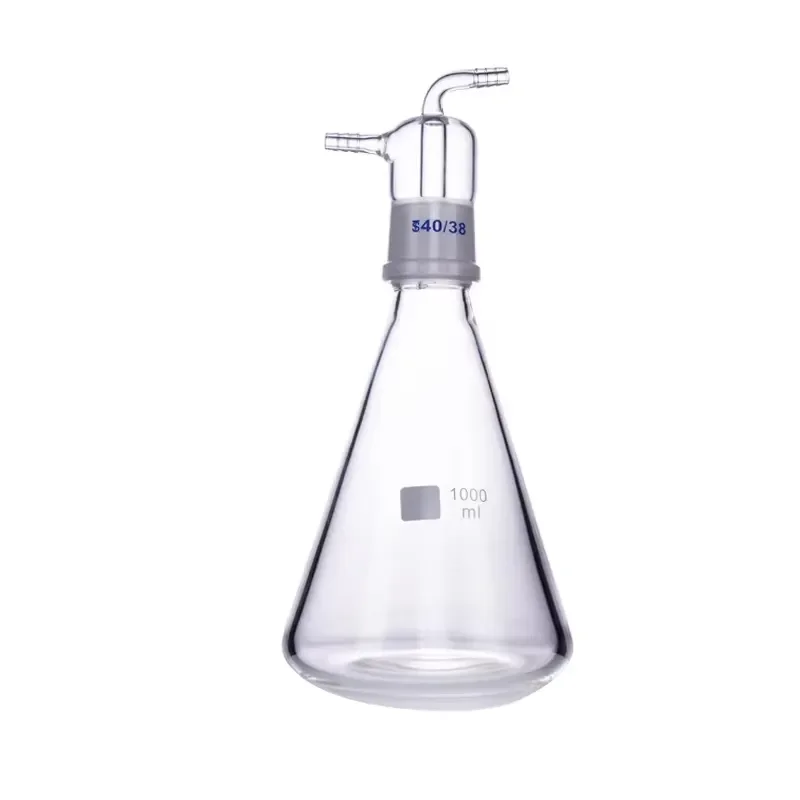 i Suction Filtration Buffer Flask 1000ml Liquid Accumulation Bottle GL0-C-03 Anti-backflow Bottle for Vacuum Pump