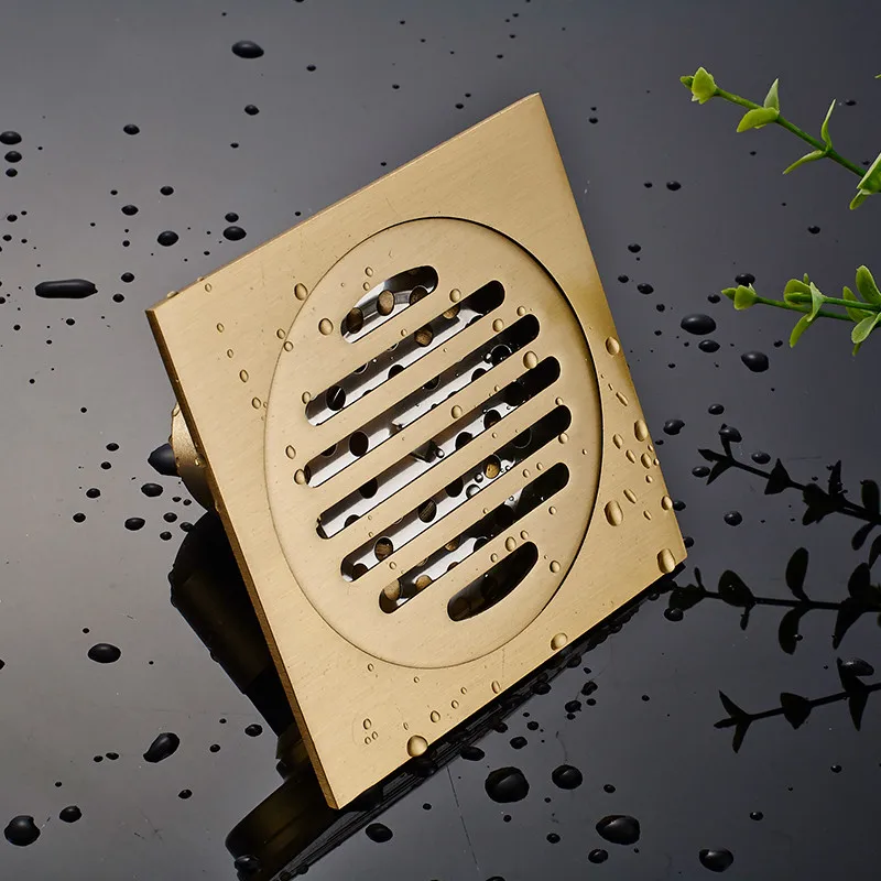 Stainless Steel Bathroom Floor Shower Drain Waste Anti-Odor Bathtub Drainer Square Drainage