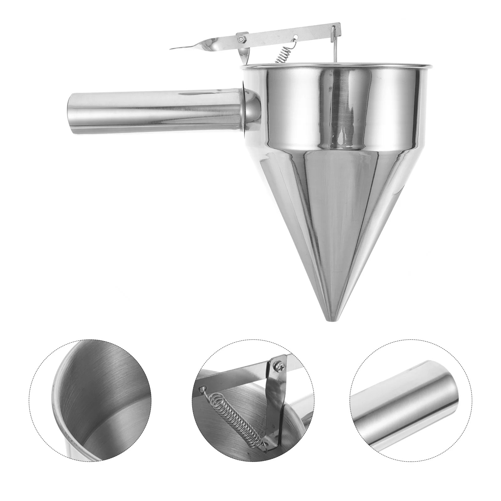 

Outdoor Camping Thickened Stainless Steel Funnel Removable Stand Syrup Funnel Cake Dispenser Kitchen Baking Tools