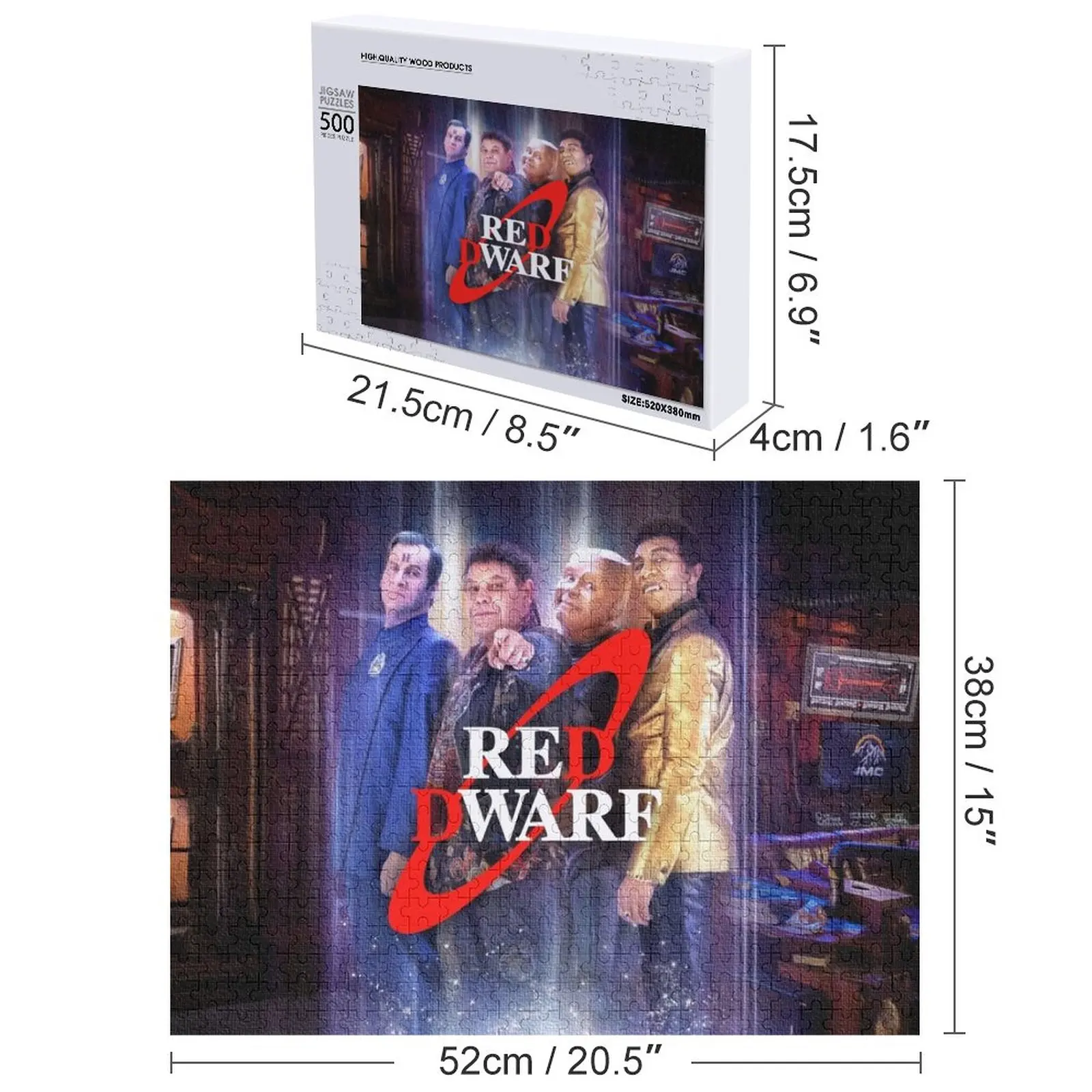 الأحمر القزم - أحجية الصور المقطوعة للطاقم تخصيص لعبة الحيوانات الخشبية للأطفال #4