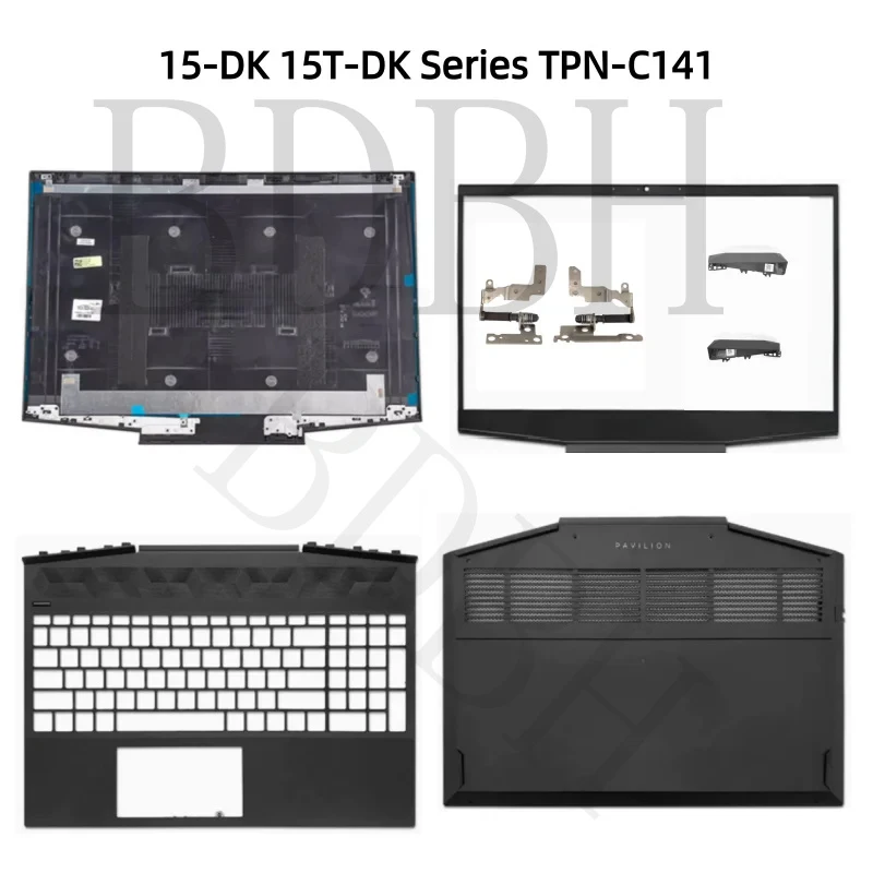 For HP Pavilion 15-DK 15T-DK TPN-C141 Laptop LCD Back Cover Bezel Frame Top Case Palmrest Bottom Cover Shell