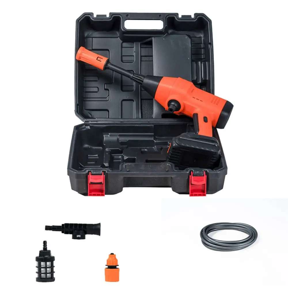 Professional Factory One Charge Lithium Battery Water Gun Car Wash Tool Set