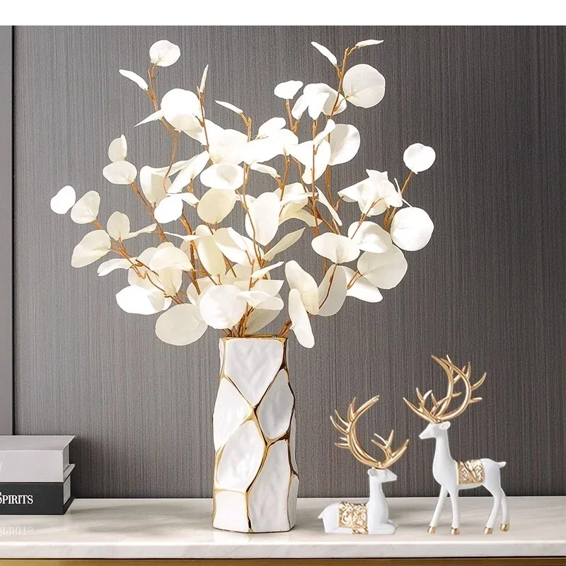 Irregular Ceramic Vase Tabletop Flower Ware Decoration Arrangement Horticultural Home