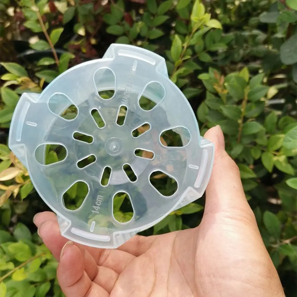 Clear Plastic Orchid Pots With Holes Transparent Flower Pot Succulents Plant