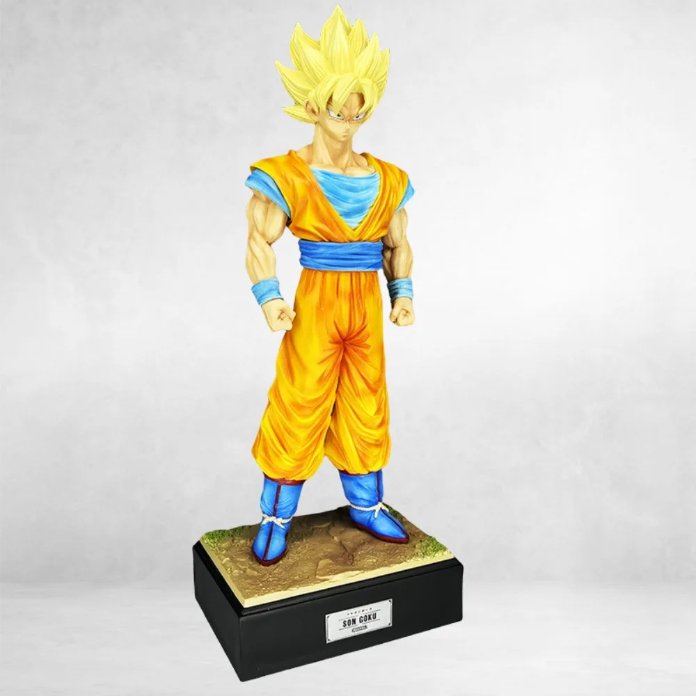 Dragon Ball Son Goku Action Figures Double Headed Interchangeable Desktop Statues Ornaments Anime Peripherals Garage Kit Gifts