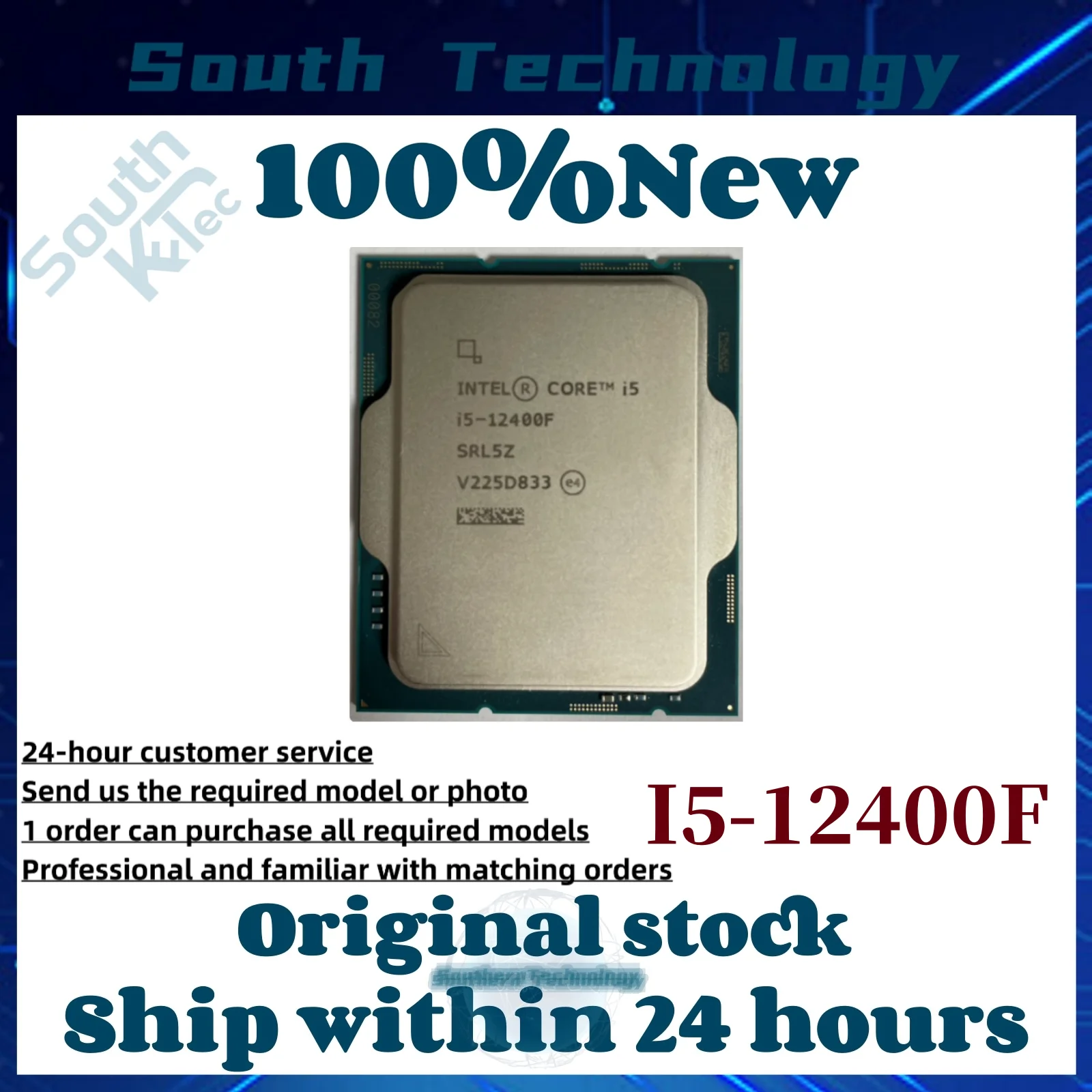 1pcs/Lot New original I5-12400F in stock