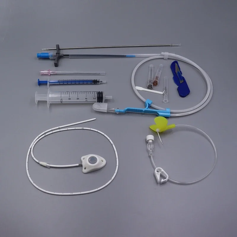Implantable PICC Port Vascular Access Device with Silicone Dressing for Chemotherapy Port-a-Cath Medical Consumables