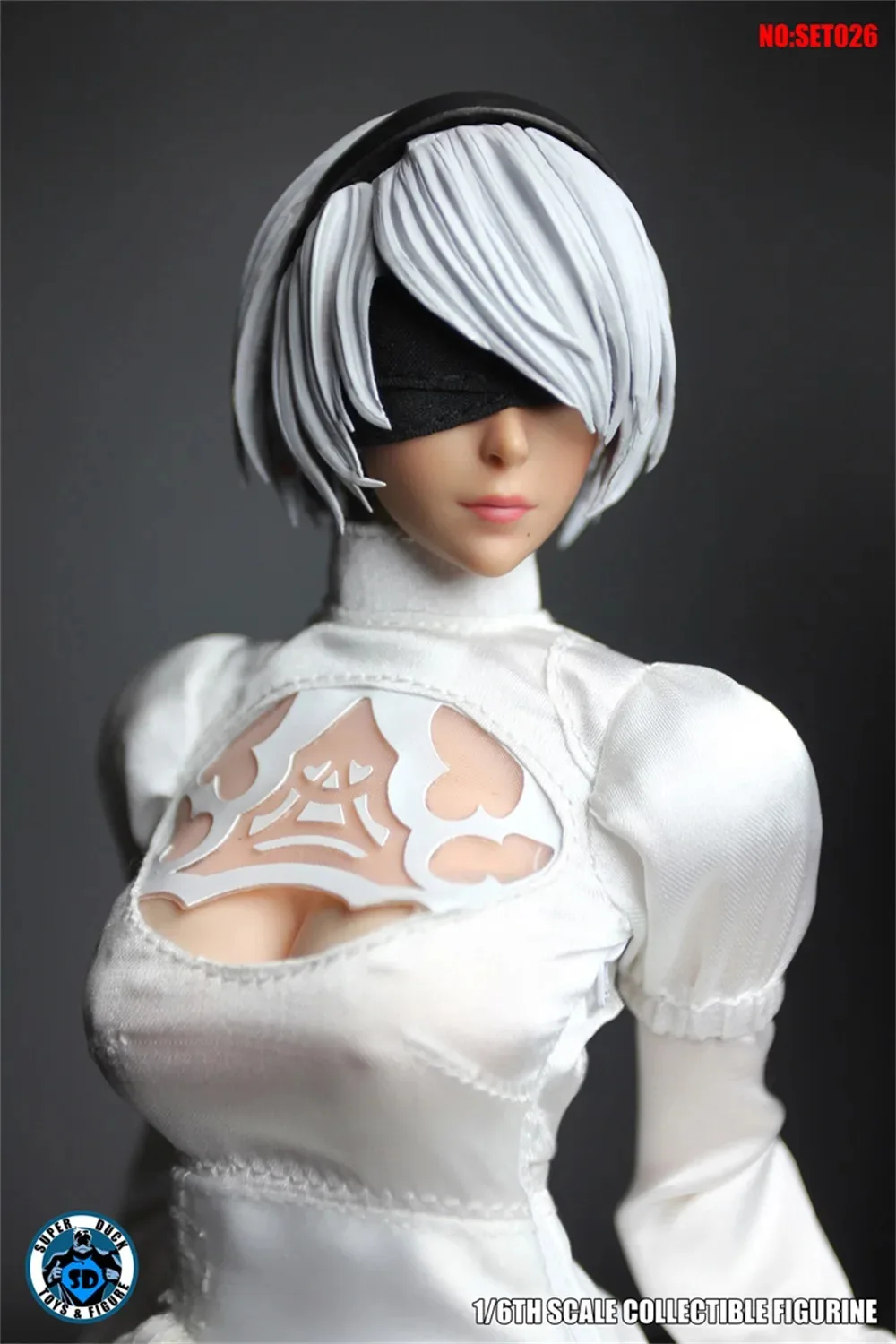 

1/6 SUPER DUCK SET026 Beauty Female 2B Head Sculpture Carving Model Fit 12" TBL PH Action Figure Collectable