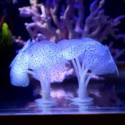 Luminous Coral Simulation Silicone Corals UnderWater Landscape Decor Fish Tank Landscaping Coral Accessories Aquarium Supplies