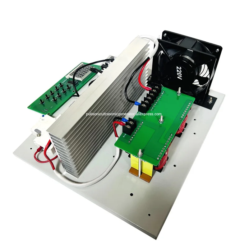 Tablero de Control del generador de fuente de accionamiento ultrasónico de 1200W para piezas de camiones, limpiador ultrasónico, eliminación de residuos de aceite de motor