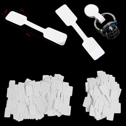 50/100Pcs Blank price tags necklace ring jewelry labels paper stickers