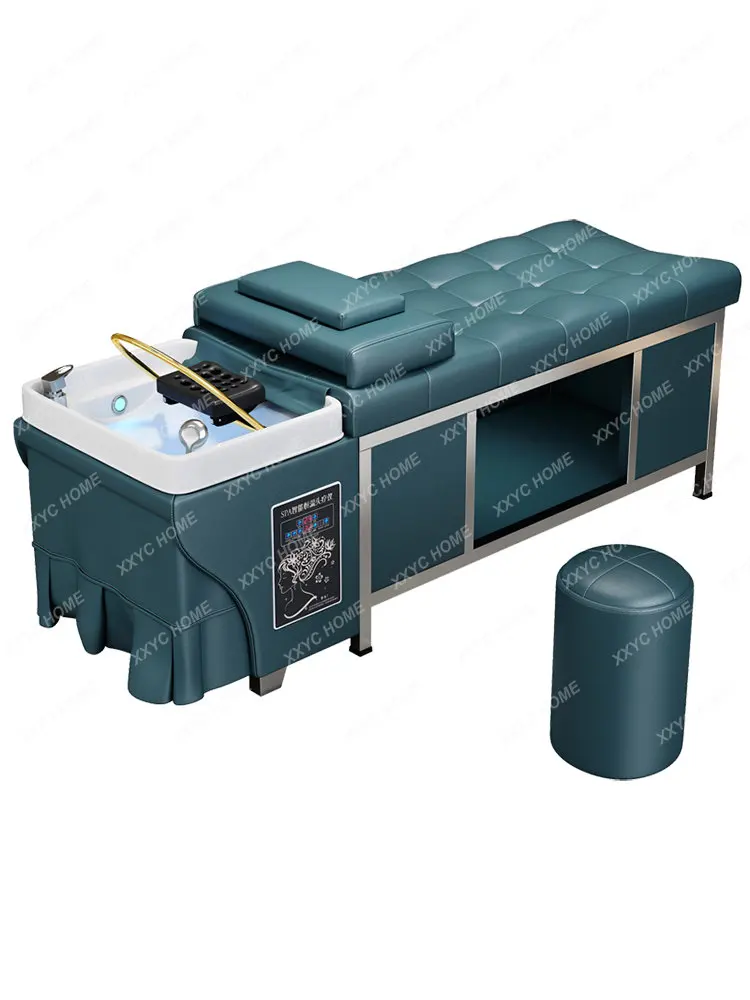 Lying Completely Hair Salon Beauty Hairdressing Belt Water Heater Fumigation Water Circulation Head Therapy Bed