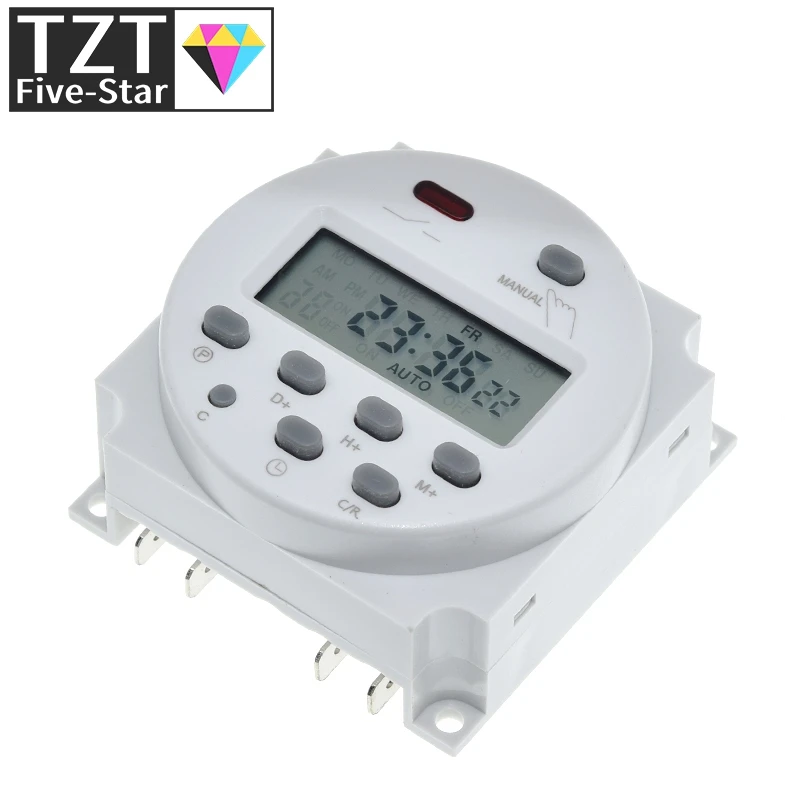 CN101A LCD time switch 12V 24V 110V 220V Time Relay Street lamp billboard power supply timer WITHOUT waterproof box