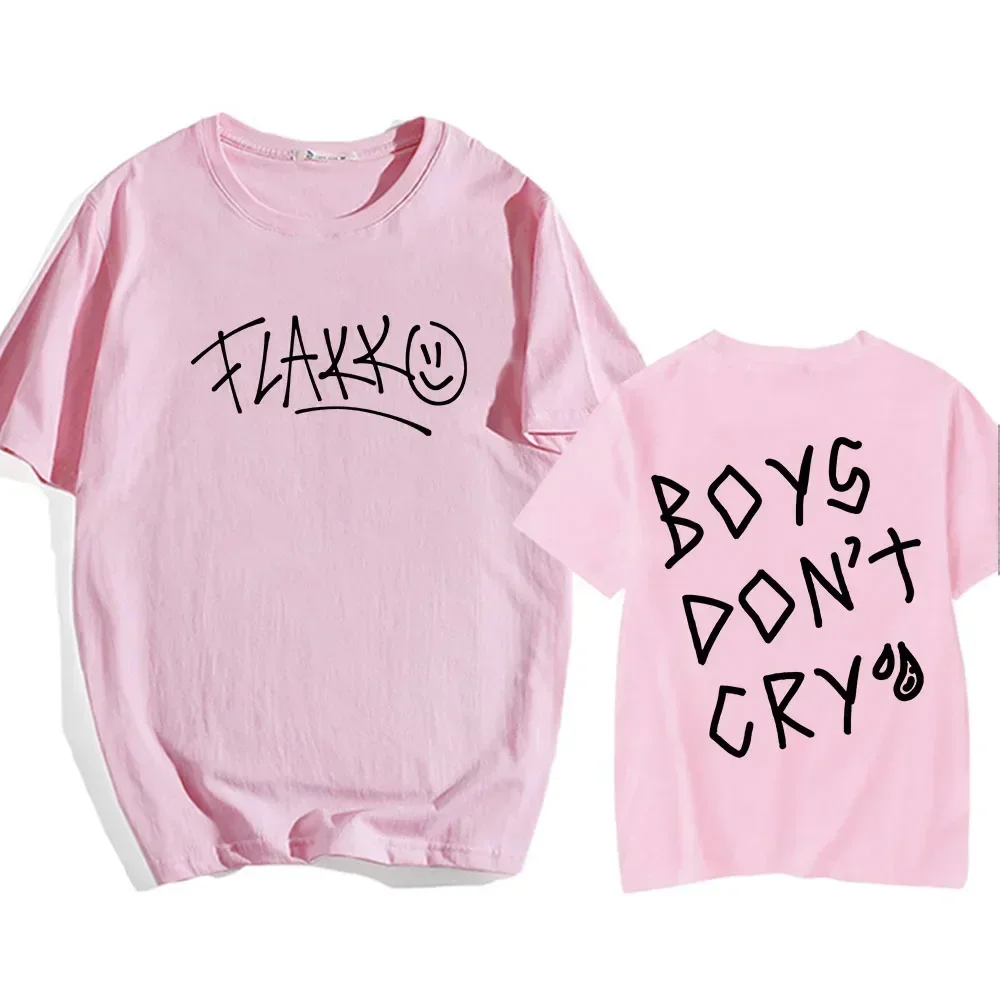 

Summer Casual Shirt Streetwear Ropa Mujer Rels Flakk Smile T-shirt Don't Cry Letter Graphic Tee-shirt Aesthetic Clothes