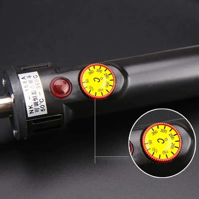 Digital Display Temperature Ajustment Mini Iron for Leather Clothes Bags Leather Shoes Special Soldering Iron Adjustable 50-350℃