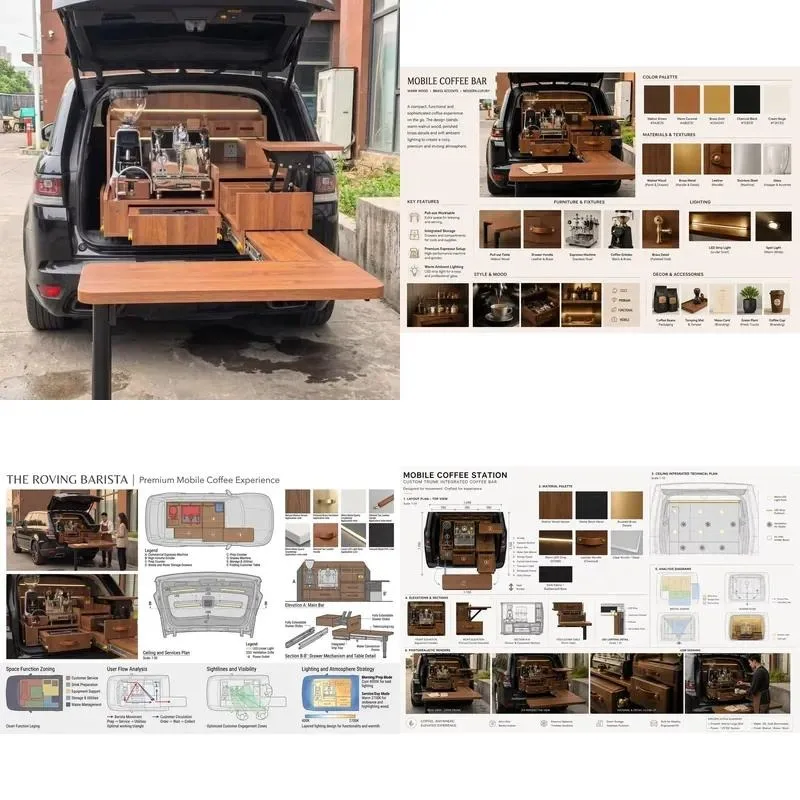 Foldable Car Trunk Coffee Table with Support Legs for Beach Camping Outdoor Storage Cabinet