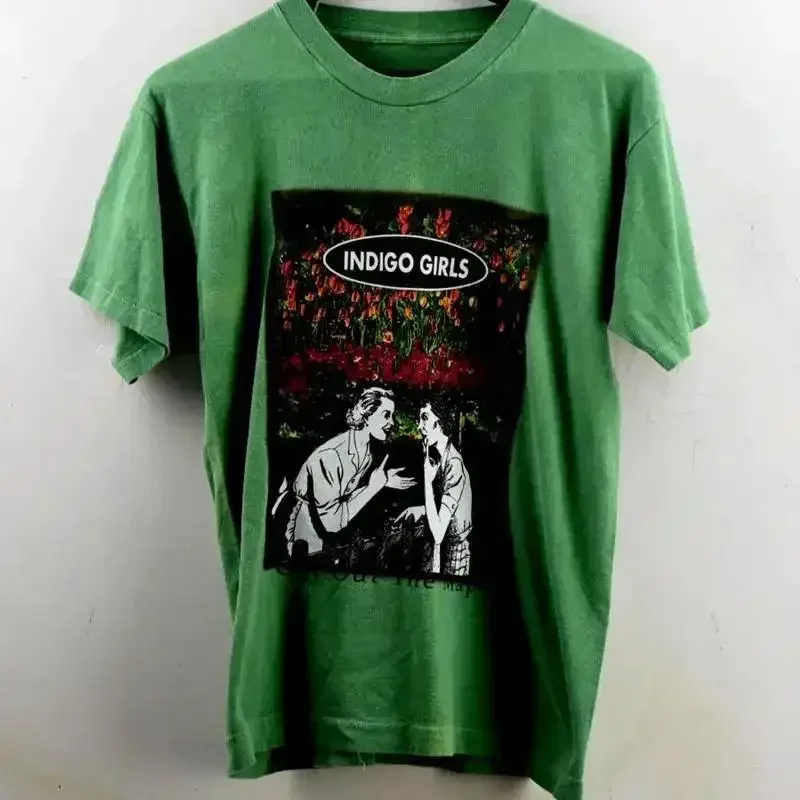 Vtg Indigo Girls Band T Shirt Turf Green All Sizes S 5Xl