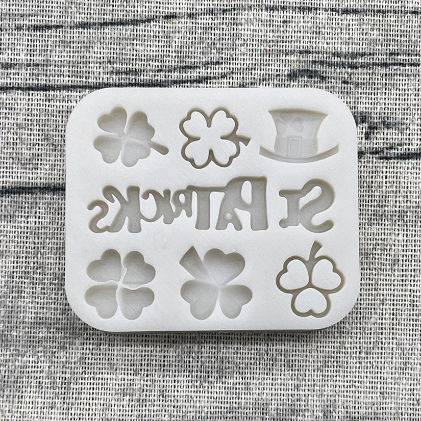 Four Leaf Clover Horseshoe St. Patrick’s Day Silicone Sugarcraft Mold Cupcake Baking Mold Fondant Cake Decorating Tools