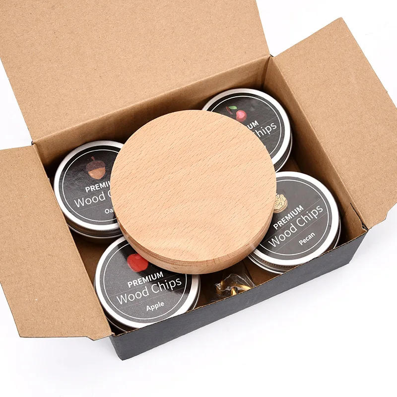 Whiskey Smoker Kit mit 4 Geschmacksrichtungen Holzchips – Old Fashioned Getränkeinfusor für Cocktails & Bourbon, Geburtstagsgeschenk für Männer – Detail 6
