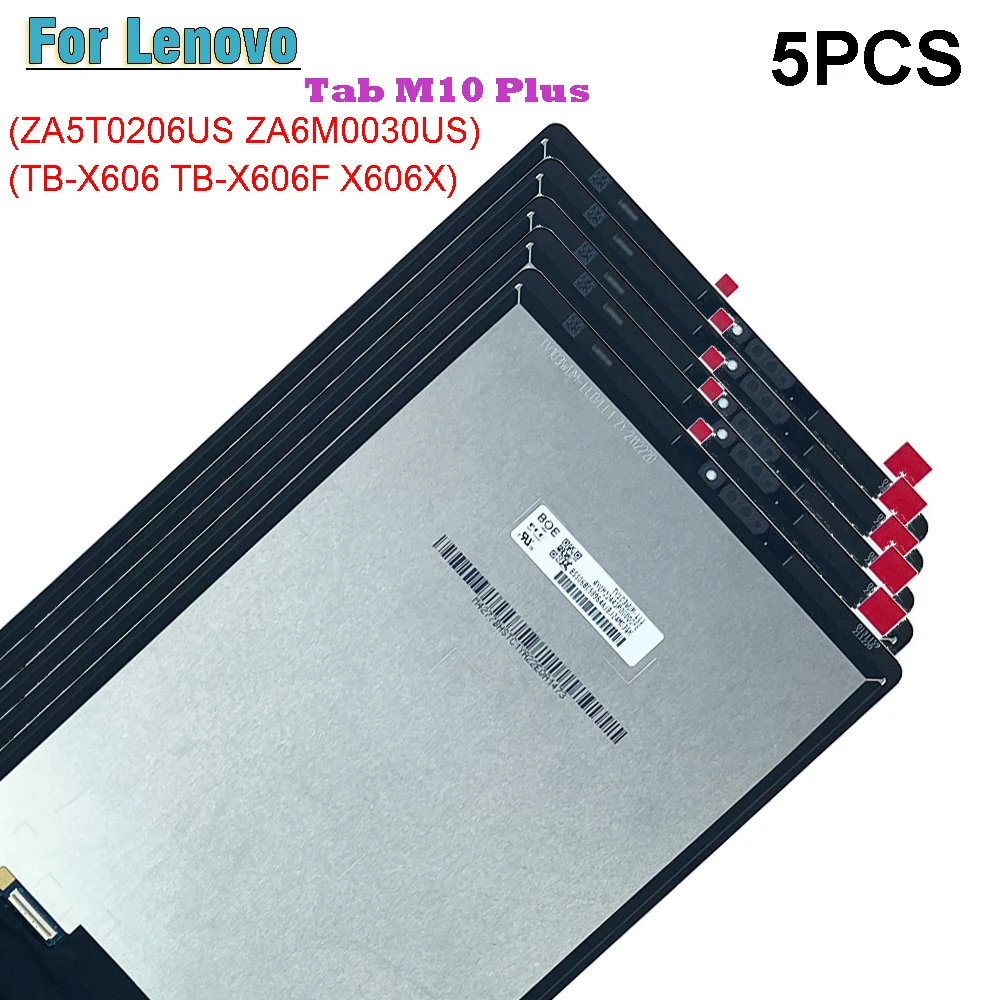 

5PCS 10.3" For Lenovo Tab M10 FHD Plus TB-X606F TB-X606X TB-X606 X606 X616 LCD Display Touch Screen Digitizer Glass Assembly