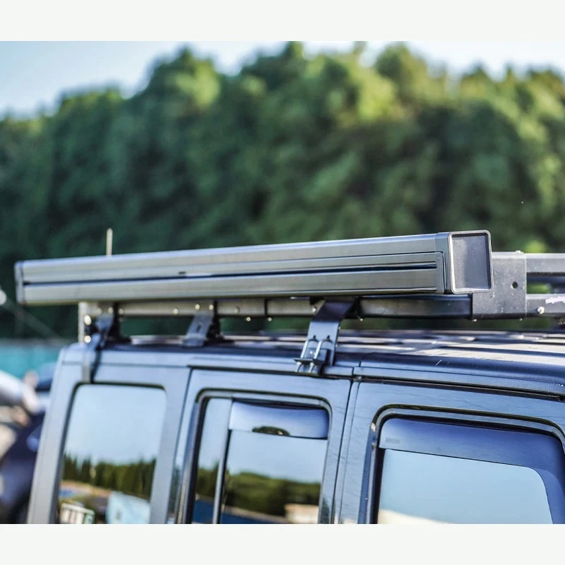 Hot Selling Awnlux Semi-Auto Hard Outdoor Waterproof -4 Person Suv Aluminum 4X4 Car Awning High Quality