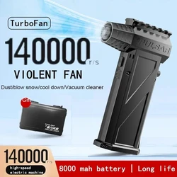Youpin Violent Blower Fan X3pro Turbo Jet Fan Handheld Brushless Motor 140000 RPM Wind Speed 62m/s Type-C Charging Turbo Jet Fan