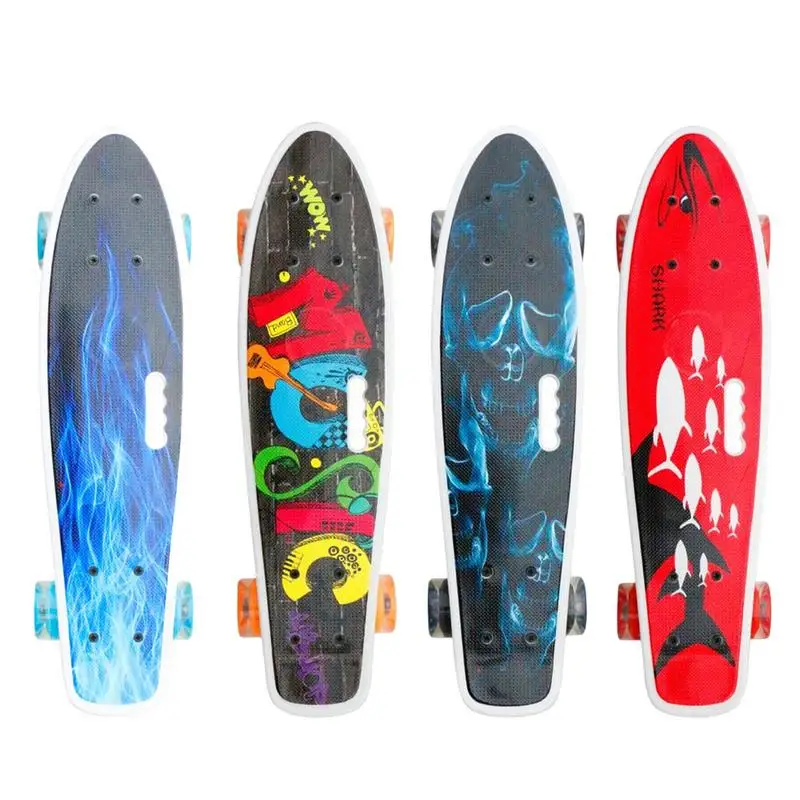 22 Inches Kids Dragon Skateboard Four-wheel Roller Skates Board Children Sport Toys Skating Hoverboard Bodybuilding Accessories