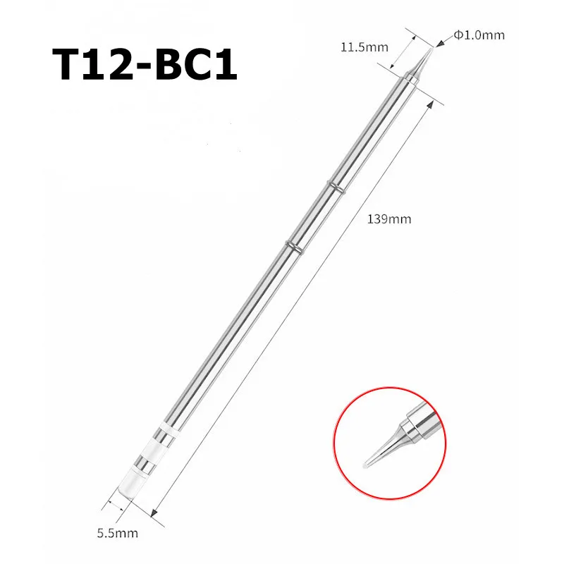 New T12 B/B2/BC1/BC2/BC3/BC4/BCF1/BCF2/BCF3/BCF4/BL Soldering Iron Tips For Soldering Rework Station