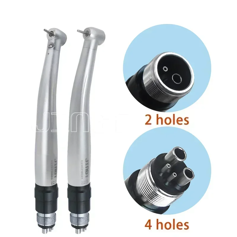 Leading-Edge LED Turbine Dental Handpiece, Internal E-Generator, High Speed Drill, Push Button Chuck, Rapid 2/4-Hole NSK Coupler