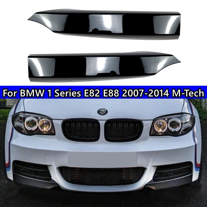 

For BMW 1 Series E82 E88 Front Bumper Lip Splitter Body Kit 118d 120d 120i 125i 135i 2007-2014 M-Tech Splitter Exterior Tuning