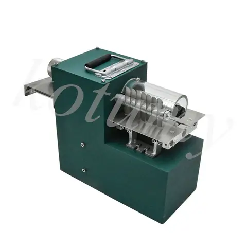 Leather Slitting Machine Small Belt Cutting Machine Adjustable Speed Industrial Round Knife 220V Electric Heat Edge Creaser Mach