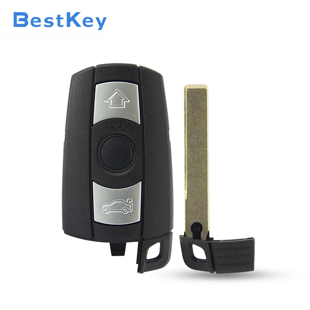Best Key Replacement Smart Access Fob 3 Button PCF7945 Hitag2 ID46 Chip Repair Key For BMW CAS3 E36 E87 E90 E91 2006-2013