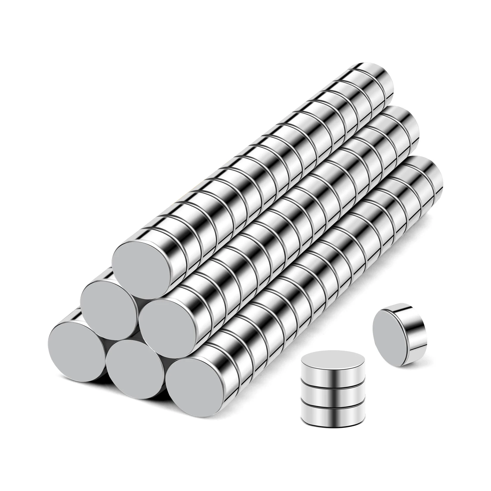 100Pcs Magnets  Disc 6x3mm Neodymium Magnets for Dry Erase Board Whiteboard Office Fridge Crafts, Mini Round Magnet for  DIY