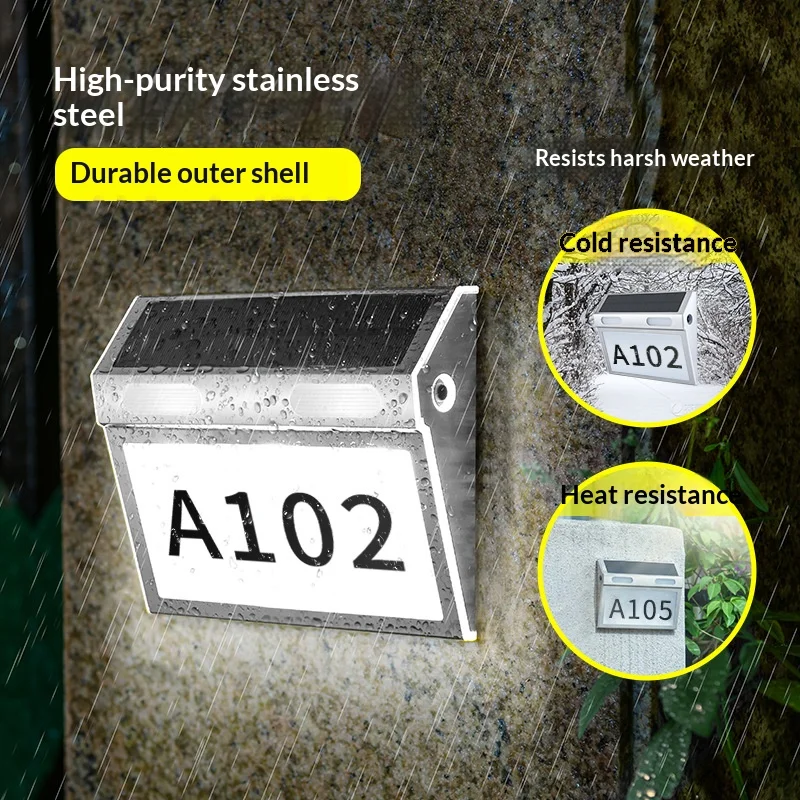 

Водонепроницаемый светильник для жилого дома на солнечной энергии, уличный настенный светильник для гаража, дверного проема, сада, цифровой индикатор дисплея