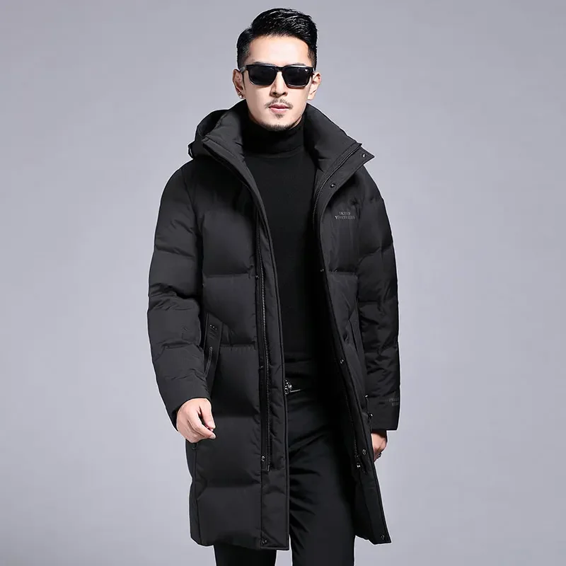 Hooded Removable Long Down Jacket Man Designer Male Winter Brand Duck Down Men's Lightweight Padding Mens Winter Jacket