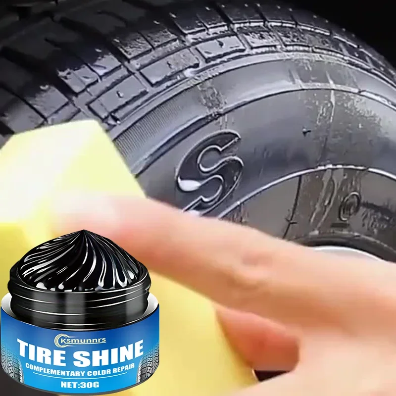 Fasilawei Multi-functional Tire Gloss and Protective Wax - Enhances Shine, Durability, and Resistance to Cracking and Fading