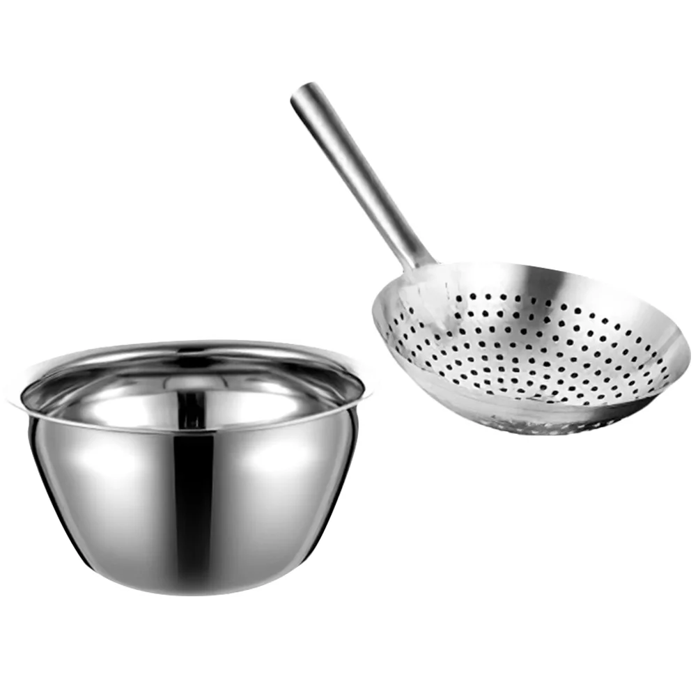 

1Set Stainless Steel Mesh Strainer Multi-Function Oil Strainer Filter Spoon Kitchen Tool Cooking Serving Accessories