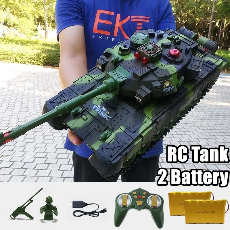 

44CM Big RC Tank Battle World War machine for Radio-controlled Tanks on Radio Control Military Car Army Truck Boy Toys Kid