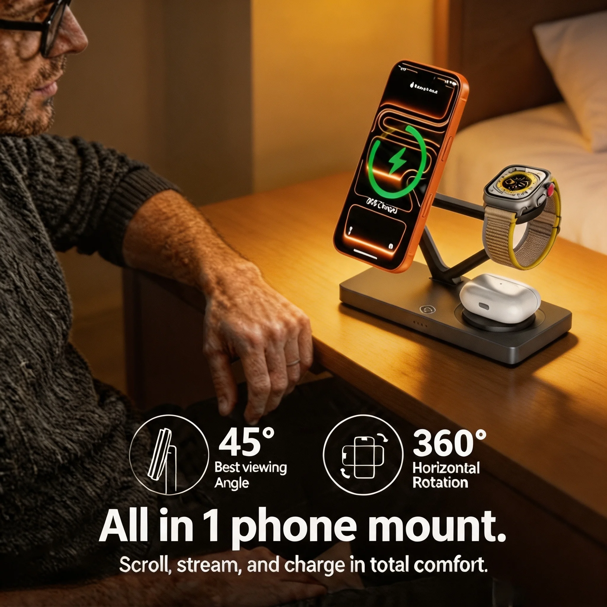 TIMESS 3'ü 1 Arada Kablosuz Şa - Iwatch Smartwatch incelemesi ve fiyatı