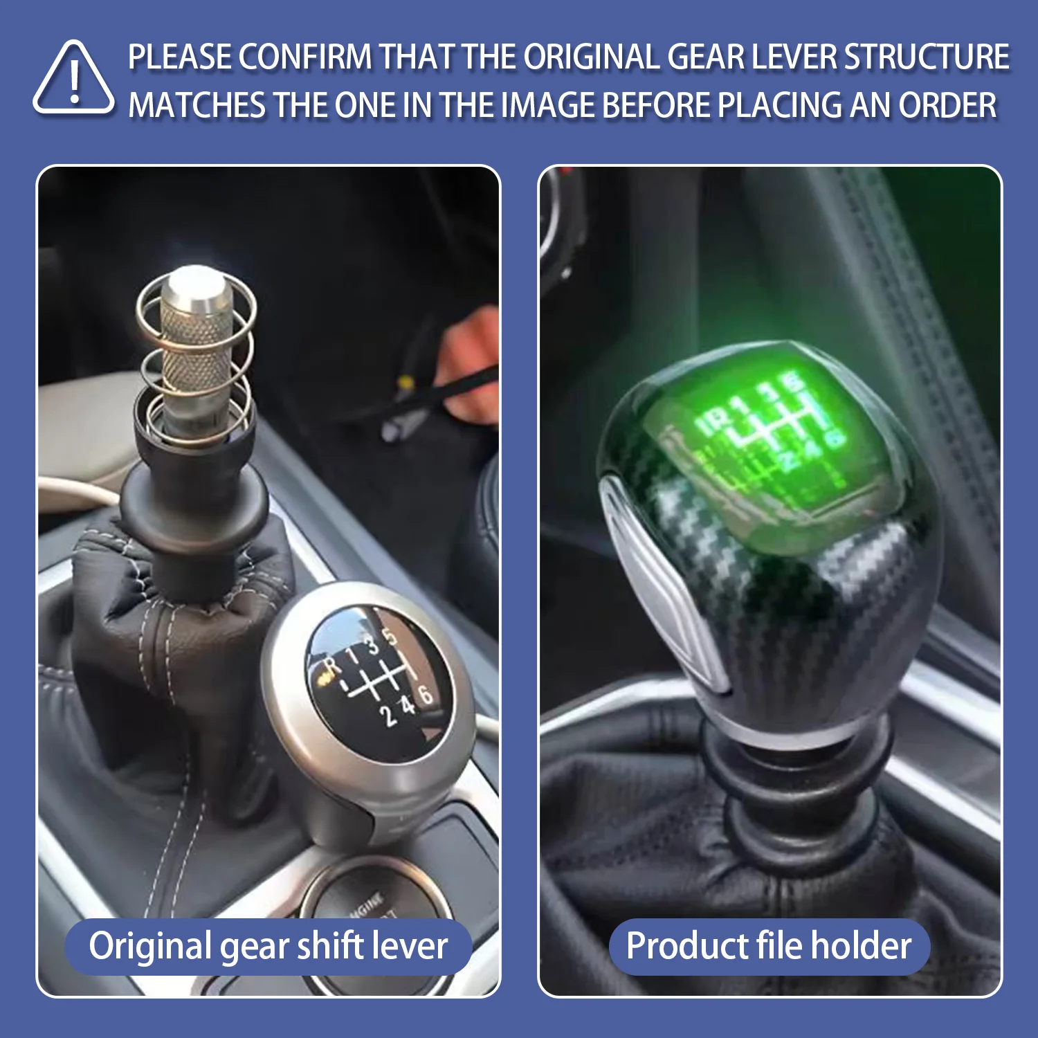 LED In Seven Colors Crystal Shift Knob Suitable For Manual/Reverse Transmission Models, 5-Speed/6-Speed Universal Version view 6