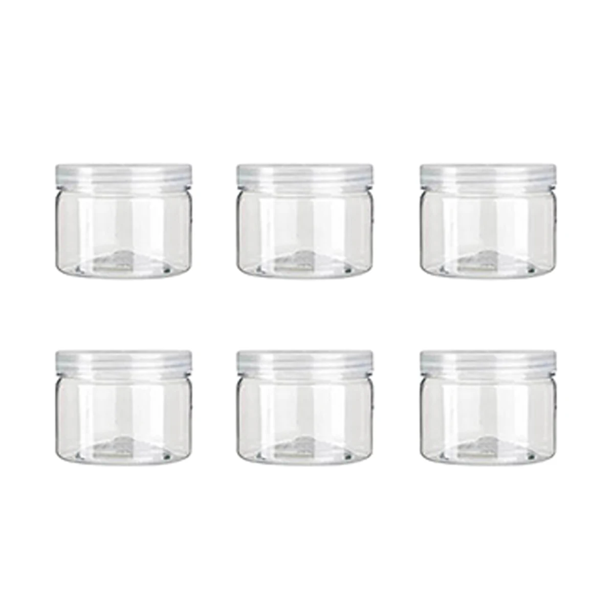 

8 Pcs 290ml Food Storage Containers Airtight Clear PET Jars DIY Clay Party Favors BPA Free Safe Plastic Packaging