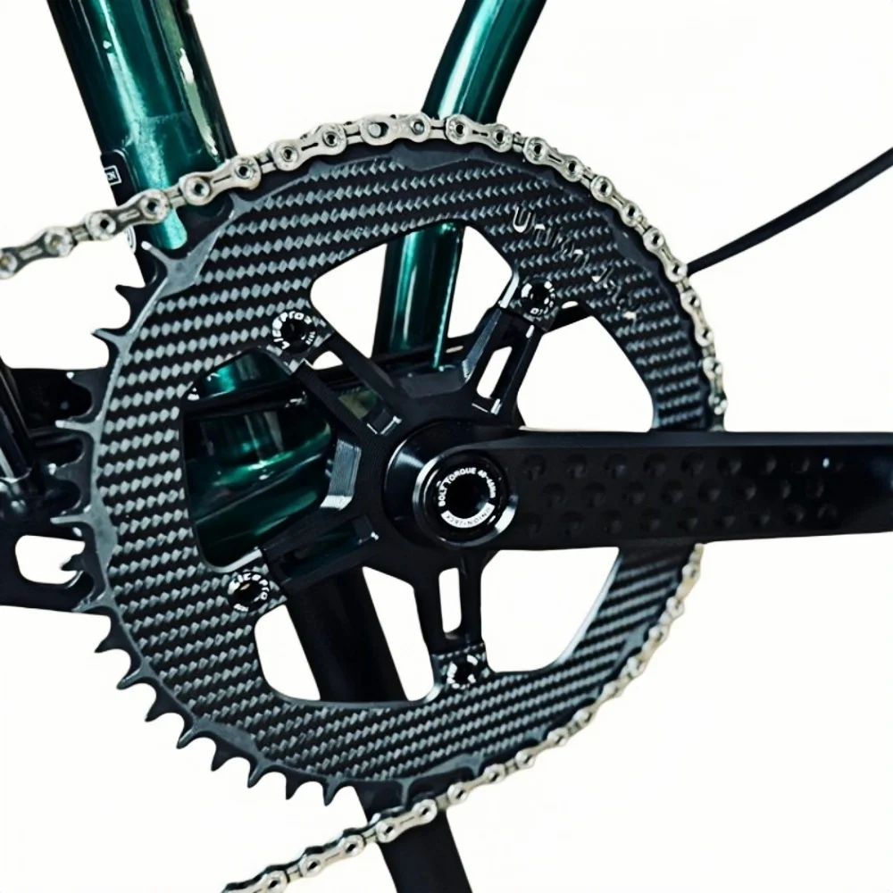 UnionJack chainwheel carbon Narrow Wide 48T-56T For Brompton Chainring 110/130BCD carbon