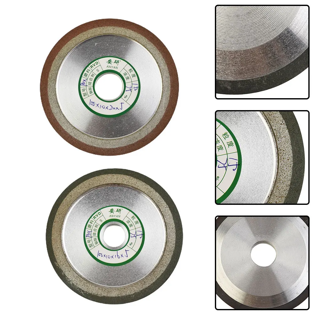 4 Inch Widen Grinding Wheel Hypotenuse Style 150 Grit For Carbide Metal Ener Grinding Hard Alloy Hard Steel Die Steel