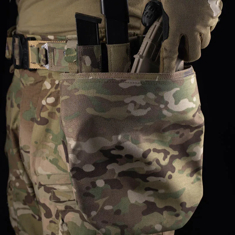 POSEIDON DEFENSE Magazine Recycling Bag Large Capacity Folding Mag Dump Pouch Compatible With PHC Belt 1.75 Inch Belt