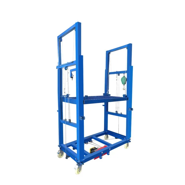 Andaime de construção plataforma de trabalho móvel andaime de aço de elevação elétrica