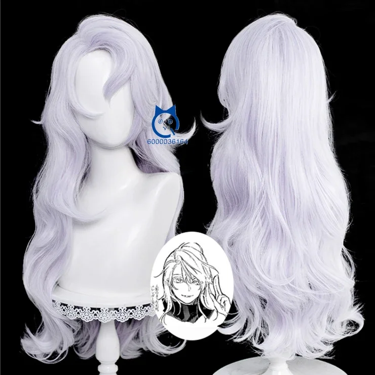 

Anime Jujjutsu Kaiisen Female Satoru Gojjo Hot Sale Cosplay 70cm Long Silver Purple Halloween Wigs Heat Resistant Synthetic Hair