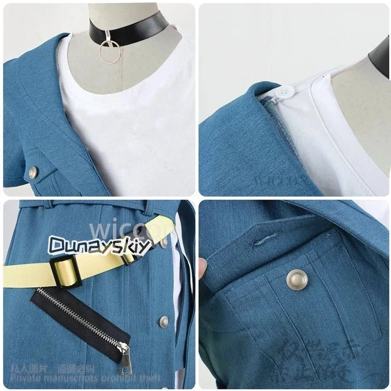 حلم CyAnime BanG! انها MyGO تأثيري رانا كانام زي كاوبوي تنورة موحدة فستان مثير شعر مستعار للفتيات امرأة هالوين مخصص #5